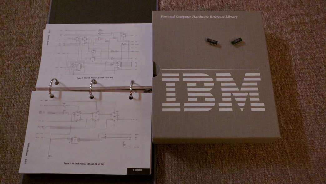 IBM hardware manual and TTL chips